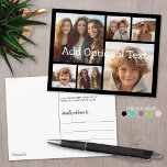 6 Foto Collage optionele tekst — KAN Kleur bewerke Briefkaart<br><div class="desc">Voeg je favoriete foto's toe aan deze leuke sjabloon. U kunt vierkante foto's of om het even welke foto's voor dit net gebruiken.</div>
