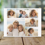 6 Foto Collage optionele tekst — KAN Kleur bewerke Briefkaart<br><div class="desc">Voeg je favoriete foto's toe aan deze leuke sjabloon. U kunt vierkante foto's of om het even welke foto's voor dit net gebruiken.</div>