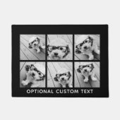 6 Foto Collage optionele tekst — KAN Kleur bewerke Deurmat (Voorkant)