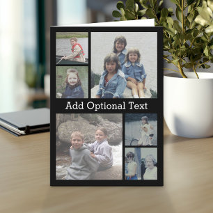 6 Foto Collage optionele tekst — KAN Kleur bewerke Kaart