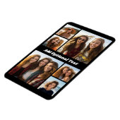 6 Foto Collage optionele tekst — KAN Kleur bewerke Magneet (Linkerzijde)