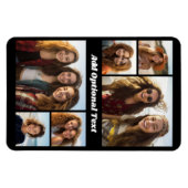 6 Foto Collage optionele tekst — KAN Kleur bewerke Magneet (Horizontaal)