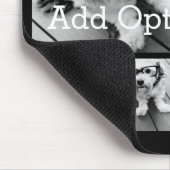 6 Foto Collage optionele tekst — KAN Kleur bewerke Muismat (Hoek)