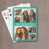 6 Foto Collage optionele tekst — KAN Kleur bewerke Pokerkaarten