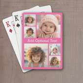 6 Foto Collage optionele tekst — KAN Kleur bewerke Pokerkaarten