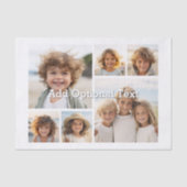 6 Foto Collage optionele tekst — KAN Kleur bewerke Tissuepapier (Voorkant)