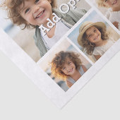 6 Foto Collage optionele tekst — KAN Kleur bewerke Tissuepapier (Detail)