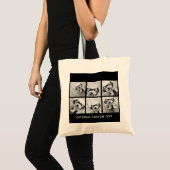 6 Foto Collage optionele tekst — KAN Kleur bewerke Tote Bag (Voorkant (product))