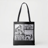 6 Foto Collage optionele tekst — KAN Kleur bewerke Tote Bag (Voorkant)