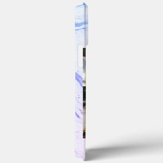 6 Foto Collage Paarse roze marmer Case-Mate iPhone Case (Achterkant / Rechts)