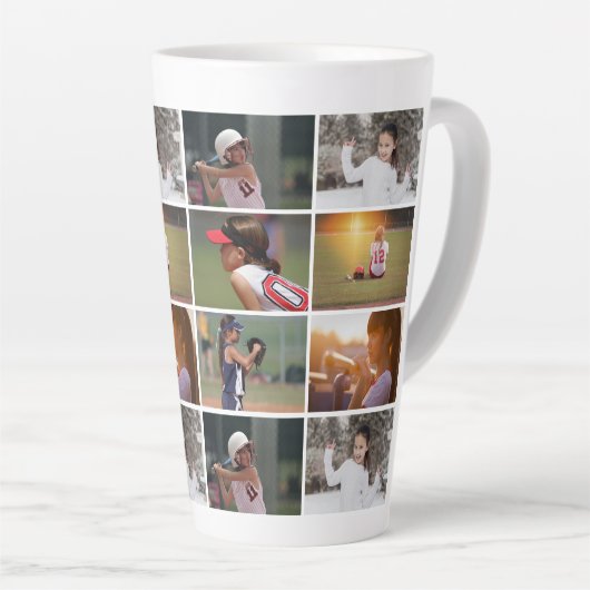 6 Foto Collage Patroon Latte Mok (Rechterhoek)