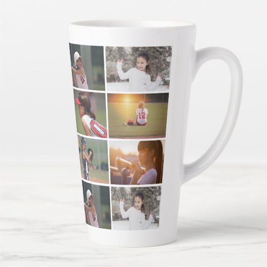 6 Foto Collage Patroon Latte Mok (Rechts)