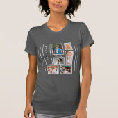 6 Foto Collage Persoonlijk Gray T-Shirt (Voorkant)