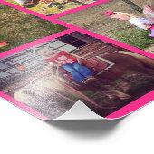 6 Foto Collage Poster Print - Familie Kinderen & h (Hoek)