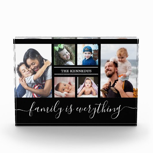 6 Foto Collage Quote Familienaam Aangepast   (Voorkant)