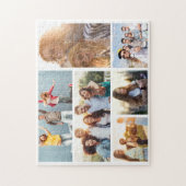 6 Foto Collage Sjabloon personaliseren Legpuzzel (Verticaal)