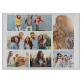 6 Foto Collage Sjabloon personaliseren Snijplank (Voorkant)