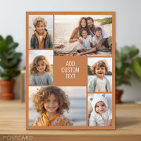 6 foto collage - terra cotta achtergrond - wit