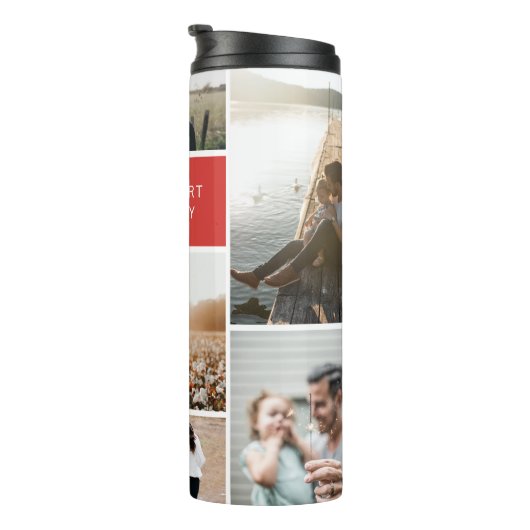 6 Foto Collage Thermosbeker (Geroteerd rechts)