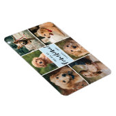 6 Foto-collage U bent mijn Funshine | Blauw Pet Magneet (Rechterzijde)