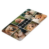 6 Foto-collage U bent mijn Funshine | Zwarte Pet Magneet (Linkerzijde)