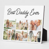 6 Foto Collage Vaderdag Beste Papa Ooit  Fotoplaat (Zijkant)