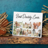 6 Foto Collage Vaderdag Beste Papa Ooit  Fotoplaat (Zijkant)