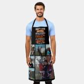 6 Foto Collage Vaderdag Funny Get er Gedaan BBQ Schort (Gedragen)