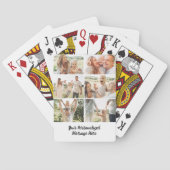 6 Foto Collage Verticale Aangepaste Tekst Poker Pokerkaarten (Achterkant)