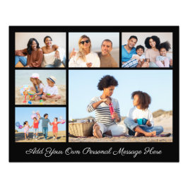 6 Foto collage Voeg een groet foto-uitbreiding toe Foto Afdruk