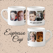 6 foto collage voeg tekst wit toe espresso kop