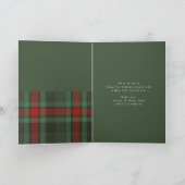 6 foto collage Vrolijk Kerstmis gouden script plai Feestdagen Kaart (Binnen)