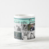 6 Foto Collage We houden van je vader vader Kinder Koffiemok (Center)