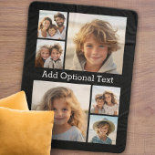 6 Foto Collage White Text — KAN Kleur bewerken Sherpa Deken