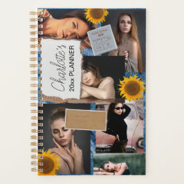 6-foto-collage zonnebloem denim tickets planner