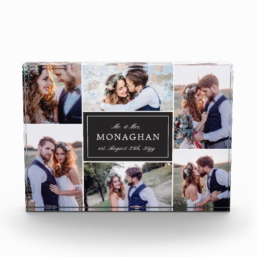 6 Foto Collage | Zwart (Voorkant)