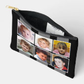 6 foto collage zwart grijs etui (Open)