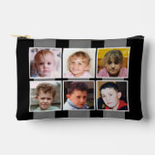 6 foto collage zwart grijs etui (Voorkant)