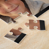6 foto-collageraster met witte tekst -- Zwart Legpuzzel (Zijkant)