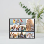 6 foto-collagesjabloon Personaliseer Feestdagenkaart (Staand voorkant)