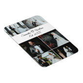 6 Foto Custom Wedding Collage met Namen Magneet (Rechterzijde)