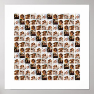 6 foto diagonale maximalistische all-over patroon poster