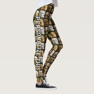 6 Foto- en tekstsjabloon Gepersonaliseerde collage Leggings