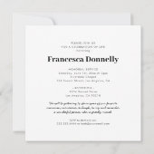 6 Foto Funeral Memorial Kaart (Achterkant)