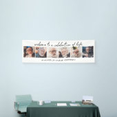 6-Foto Handgeschreven Script Viering van het Leven Spandoek (Beurs)