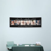 6-Foto Handgeschreven Script Viering van het Leven Spandoek (Beurs)