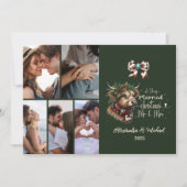 6 Foto Highland Koe Merry Christmas Mrs. and Mr. Feestdagenkaart (Voorkant)