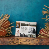 6 Foto Huwelijkscollage Nieuwgehuwden Aandenken Fotoplaat (Zijkant)