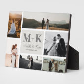 6 Foto Huwelijkscollage Nieuwgehuwden Aandenken Fotoplaat (Zijkant)
