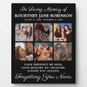 6 Foto in Loving Memory Fotoplaat (Voorkant)
